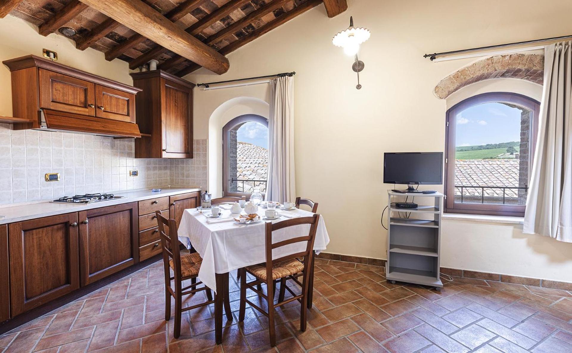 Ferienwohnung Antica Grancia Di Quercecchio Montalcino Exterior foto