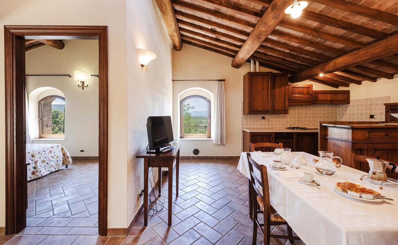 Ferienwohnung Antica Grancia Di Quercecchio Montalcino Exterior foto